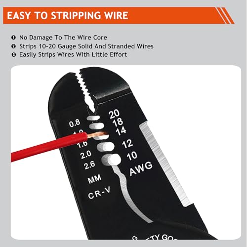 XUDYVCO 5-In-1 Wire Stripper Tool for 10-20 AWG Electric Wire - Image 4