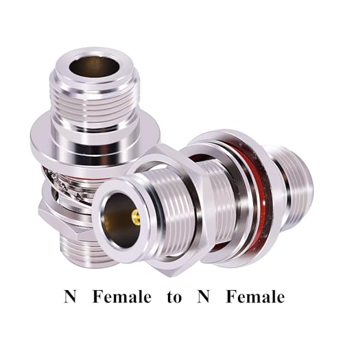 Conector Adaptador N Hembra a Hembra Coaxial 2Pzs miniatura 5