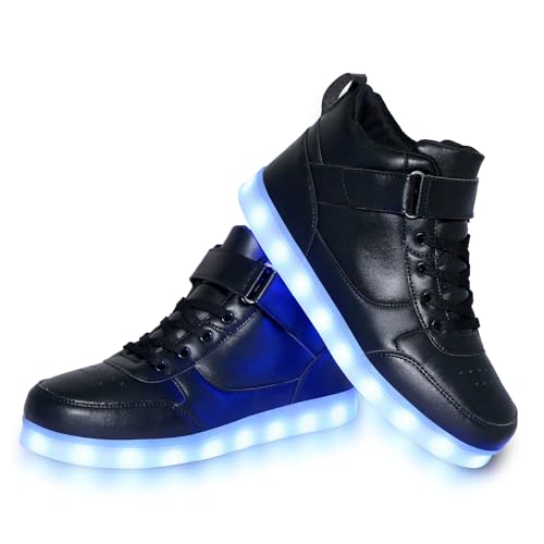 Image of YuanRoad Unisex LED Light Up Shoes with USB Charging Glowing Luminous LED Sneakers