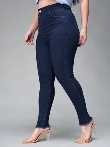Image of Miss Chase A+ Women's Bootcut High Rise Regular Length Stretchable Denim Jeans