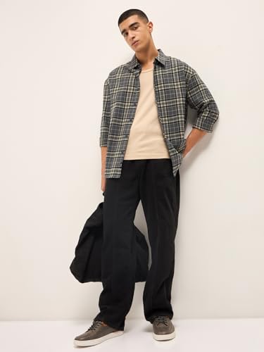 Image of THE BEAR HOUSE Men's Pure Cotton Relaxed Fit Shacket