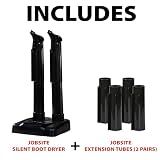 JobSite Wader Boot Dryer Kit - Silent, Fanless Convection Dry - Tall Wader Extensions - Helps Reduce Odor