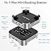 ACASIS 40Gbps Mac mini M4 Dock & Stand with Dual-Bay NVMe SSD Enclosure, Aluminum DP Hub for Mac mini M4 and M4 Pro 2024, 4K60Hz DP, 3X10G USB A, PD 30W, SD/TF 4.0, Support Dual SSD B+M M-Key