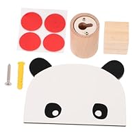 TOYANDONA Practical Basswood Panda Wall Hook Unique Cartoon Design for Bedroom Adhesive Coat Hangers Smooth Surface Safe for Decorative Wall Hooks for Living and Kitchen