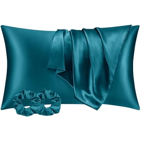 Vielit 2 Stück Satin Kissenbezug 40x80, ähnlich wie Seide Cover