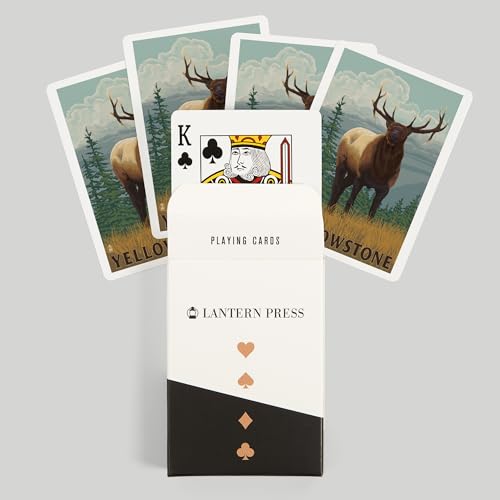 Lantern Press Naipes Póker Yellowstone, 52 Cartas miniatura 6