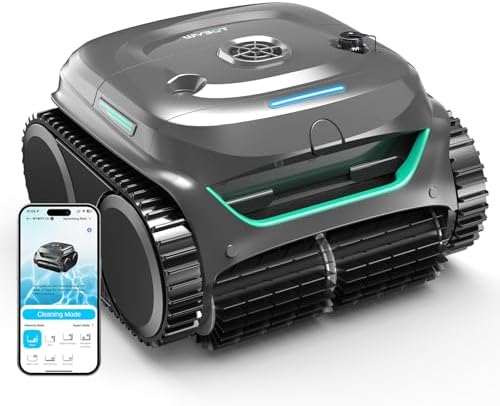 (2025 New) WYBOT C2 Cordless Robotic Pool Cleaner with Ultra-Fine Filtration, Wall & Waterline Cleaning, Automatic Pool Vacuum Robot for Inground Pools, Max 180mins Runtime, App Control