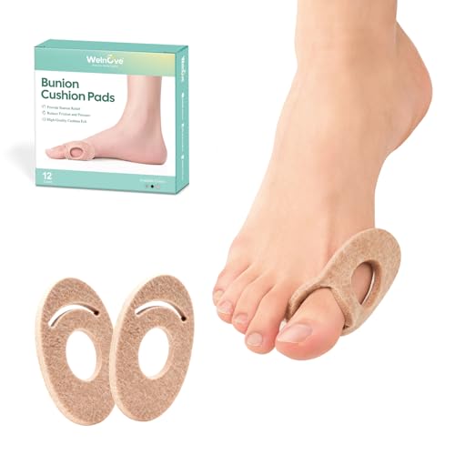 Top 10 Best Shoes for Corns on Little Toe Reviewed 12 Welnove Bunion Pads Bunion Protector 12ct, Soft Felt Bunion Cushions for Pain Relief, Corn Pads & Callus Cushions for Feet & Toes