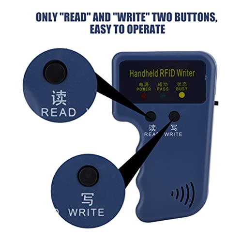 125khz RFID Reader Writer RFID Card Copier With 6 ID Cards and Tags,New ...