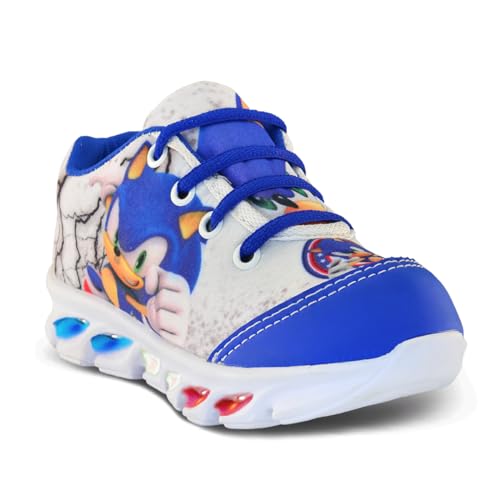 Genérico, tenis de led infantil masculino sonic com luzinha meninos Tamanho:33;Cor:Branco