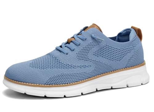 Image of Mens Casual Dress Shoes Fashion Mesh Oxfords Business Walking Work Sneakers Comfortable Lightweight Soft Sole