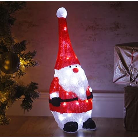 Marco Paul Weihnachten InLit Acryl LED Außen Innen Xmas Dekoration Beleuchtet Garten Ornament Festlich Dekor Beleuchtung Vorbeleuchtete Figur Neuheit Statue Cover