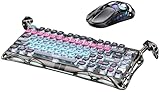 GravaStar V75 Pro Gaming Keyboard Cyberpunk with Gaming Mouse X pro
