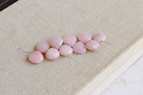 Peruvian Pink Opal LKBEADS pierre gemme naturelle cœur briolette 11mm pour bijoux DIY