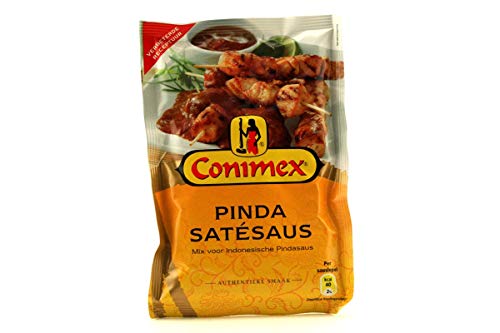 Conimex Peanut Satay Sauce, Pinda Satesaus, 3 bag pack, 2.4oz/68g - Thumbnail 6
