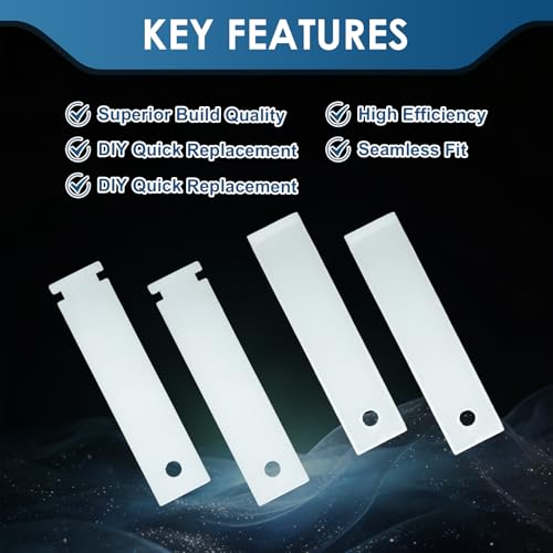 Image of 4Pcs WE1M504 WE1M1067 Dryer Drum Bearing Slide Glide Kit, Replacement Clothes Dryer Slide Set for GE Hotpoint Dryer, Replace WE1M333 AP3206716 AP7217724WE1M316 GLDS560ED2WW GHDN520ED1WS
