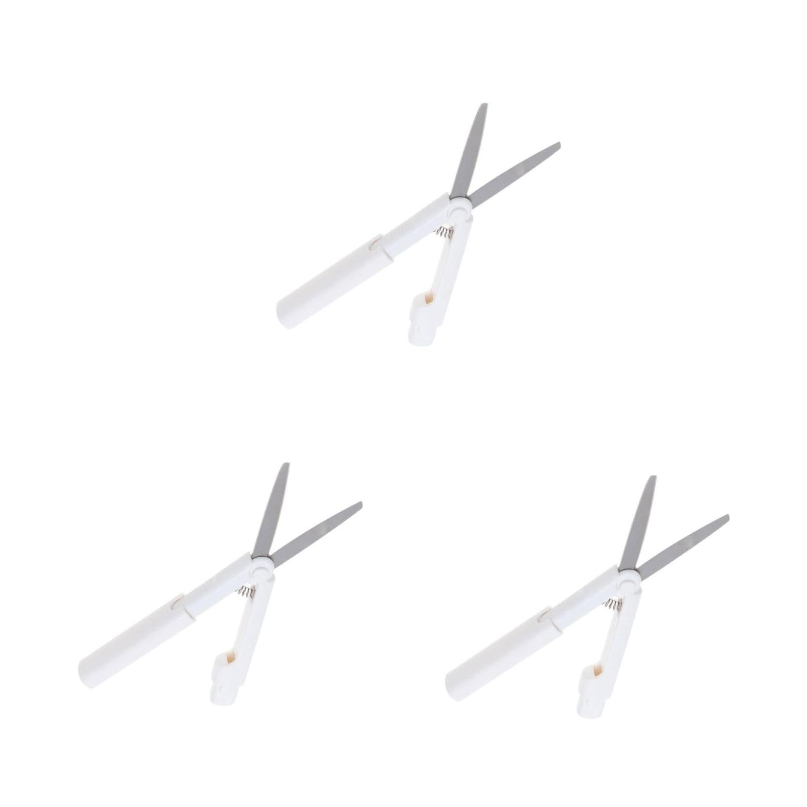3 piezas tijeras portátil papelería compacta pequeña para escritorio y estuche