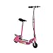 HOMCOM Patinete Eléctrico Scooter Plegable con Manillar y Asiento Ajustable Tipo Monopatín 120W Carga 50kg(Rosa)