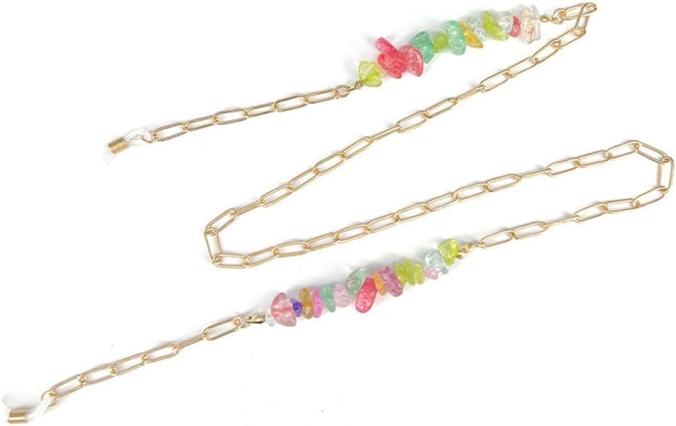 Metal Beaded Bead Chain Ethnic Lanyard Eyeglasses Anti-Drop