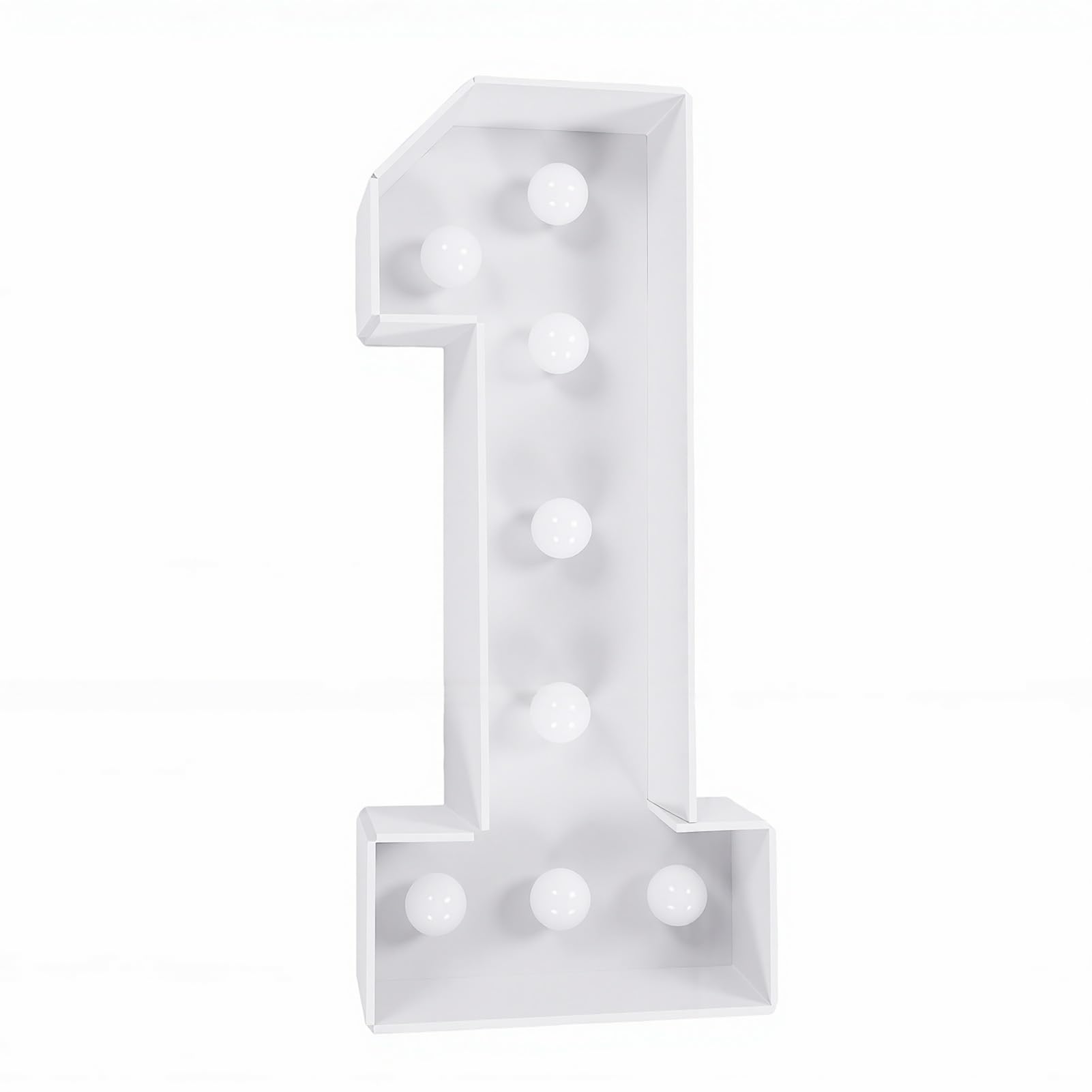 Eujgoov Insegna con Numeri Luminosi, Grande Pannello con Numeri da 70 Cm, Lettera con Illuminati con Luce LED Calda per Decorazioni di Nozze, Feste di Compleanno, Anniversari