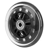 キャスター 荷物用ホイール ABEC-7 608ZZベアリングキャスターホイール 4インチPUキャスター 小型カート/ドア/ハードウェア用 低摩擦抵抗 低ノイズ 防塵