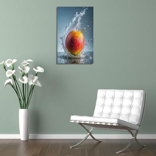 Décoration murale mangue fraîche tableau moderne 20x30 cm