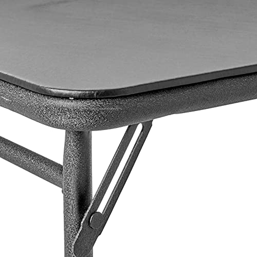 Cosco 20" X 48" Vinyl Top Folding Table, Black #TOP6