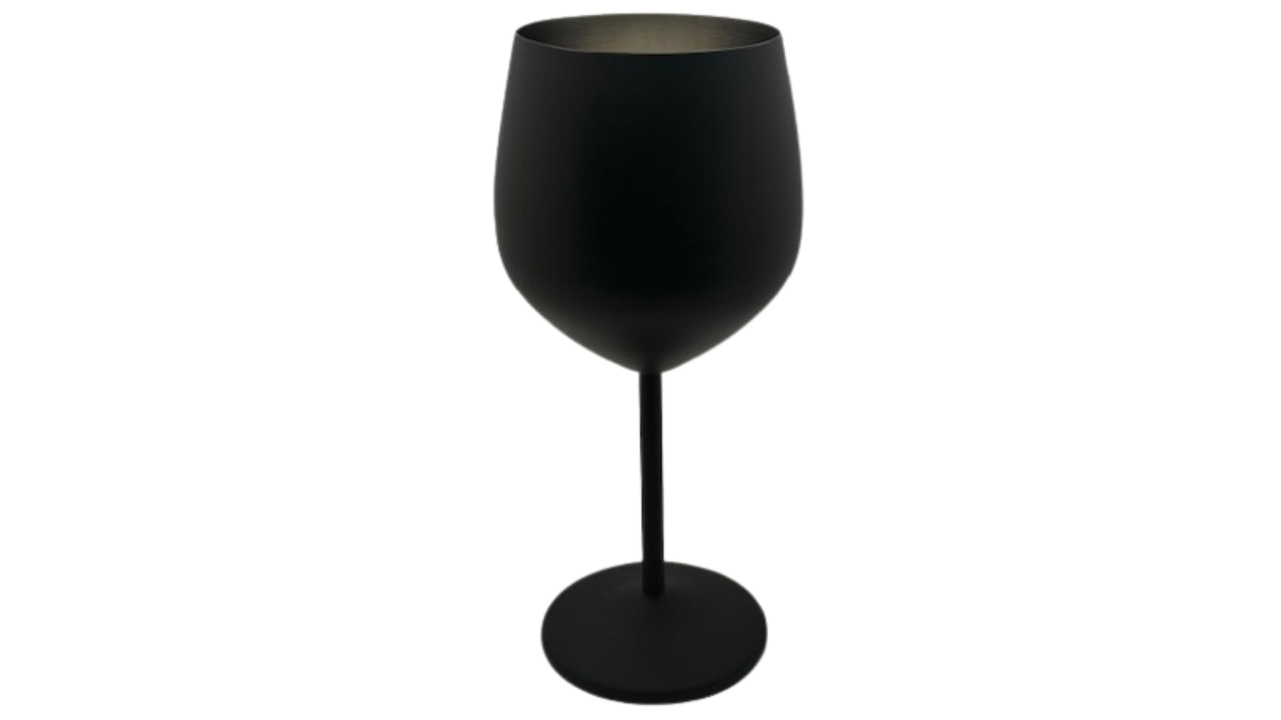 K&K Home Copas de vino negro mate irrompibles de acero inoxidable negro – 18 onzas – Juego de 2 copas de vino de metal de colores, perfectas para exteriores, bodas y fiestas