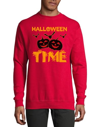 Pull citrouille chauve-souris Halloween coton vêtement automne rouge