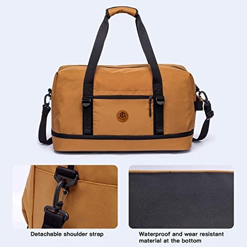Duffle Bag Large Size Gym Bags for Men Waterproof Travel Duffel Bag for Women Weekender Bag with Shoes Compartment Overnight Bag 55 L, Khaki 5 Duffle Bag Large Size Gym Bags for Men Waterproof Travel Duffel Bag for Women Weekender Bag with Shoes Compartment Overnight Bag 55 L, Khaki