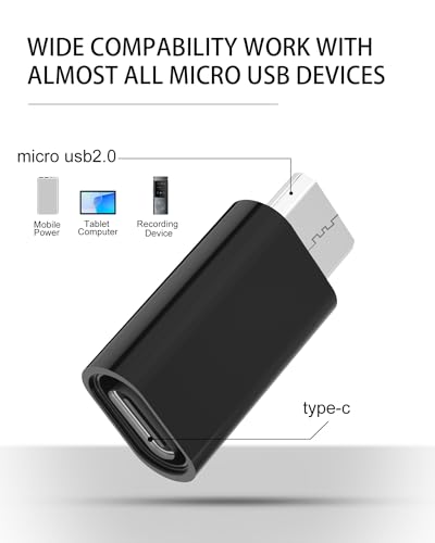 Adaptateur USB C vers Micro USB mâle lot 12 transfert rapide - 2