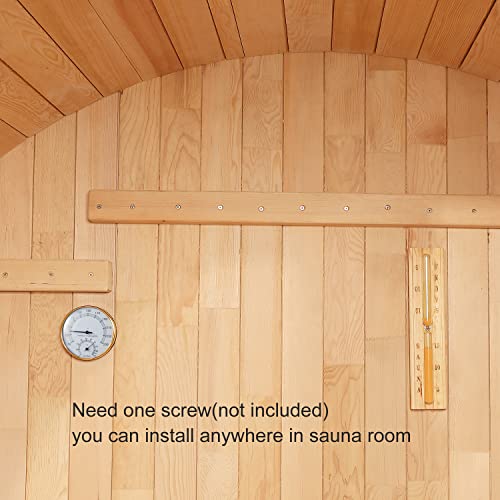 Amocane Sauna Thermometer 2 In 1 Fahrenheit Thermometer Hygrometer For Sauna Room, Sauna Accessories For Any Barrel Or Infrared Steam Saunas #TOP2