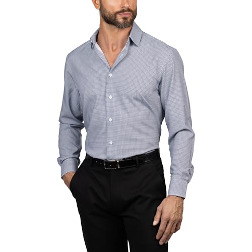 Eddie Bauer Slim Fit Long Sleeve Flax Dress Shirts for Men - Wrinkle Free Long Sleeve Spread Collar Mens Shirt2