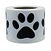 Hybsk 2" Round Black Bear Paw Print Dog Puppy Paw Stickers