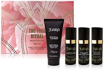JUARA – Face Ritual Trial Kit | Travel-Friendly Set | Includes Cleanser, Toner, Serum, and Moisturizer | Daily Skincare Routine | Purify and Brighten | Cruelty Free, Paraben and Sulfate Free | 4pc