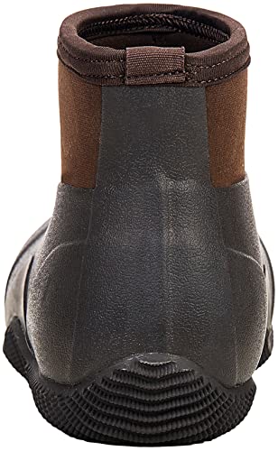 Image of TENGTA Men's Waterproof Rain Boots, Ankle Height Garden Mud Shoes, Outdoor Insulated Neoprene Rubber Boots for Gardening Camping and Yard Working