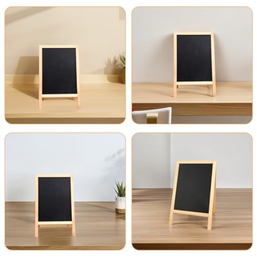 Mini pizarra de madera reutilizable ideal para bodas decorativas y mesas 3