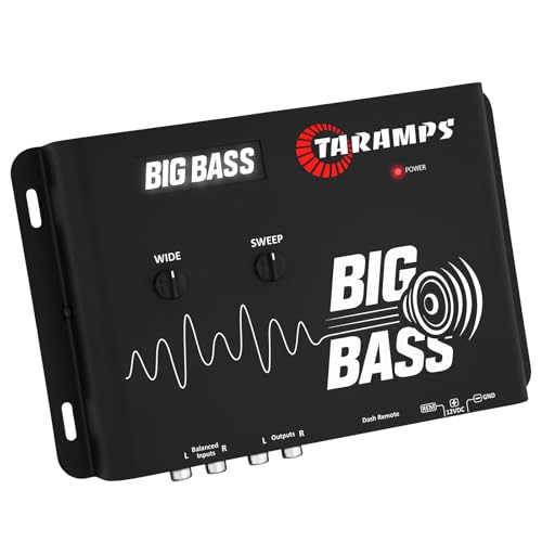 Image of Taramps Big Bass DSP Car Audio Processor Deep Bass Enhancer with Adjustable Frequency and Sweep Controls Subwoofer Impact Booster for Powerful Car Audio Systems