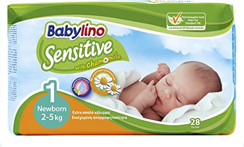 BABYLINO SENSITIVE Newborn - Pañales tamaño 1 - 2 a 5 kg x 168