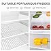Login Life 12 Pcs Refrigerator Liners for Glass Shelves Washable and Cuttable，Waterproof Oilproof，Suitable for Non-Adhesive Shelf or Drawer Liner，Easy to Clean, Ideal Household Essentials