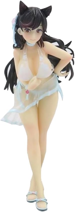 QAHEART IJN Atago Figure Statue Model, 7.08 Inch Anime Action Figure Sculpture, Clothes Removable, Handmade Collectible Desktop Decoration