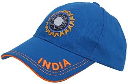 India Cricket Cap - Adult Unisex, Blue, Camo, Cotton, Sun Protection, Moisture Wicking, Large, Cricket Fans