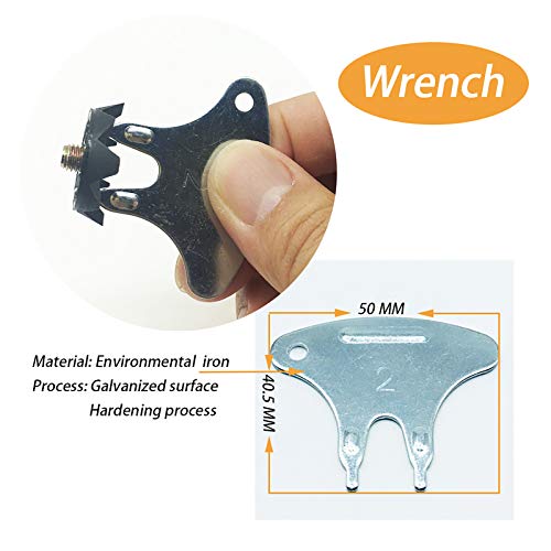 Durable Golf Spikes Replacement Set With Wrench - 28 Pcs Golf Shoes Spike Replacement - 1/4” Screw - Easy Installation - Enhanced Grip For Improved Performance (Black) #TOP1