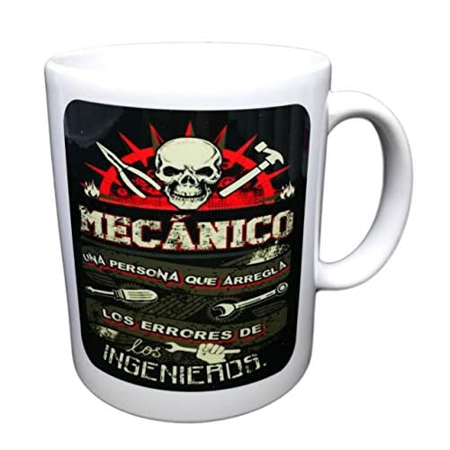 Taza Frase MECANICO UNA Persona Que ARREGLA LOS Errores DE LOS Ingenieros Regalo para MECANICO. Taza Original