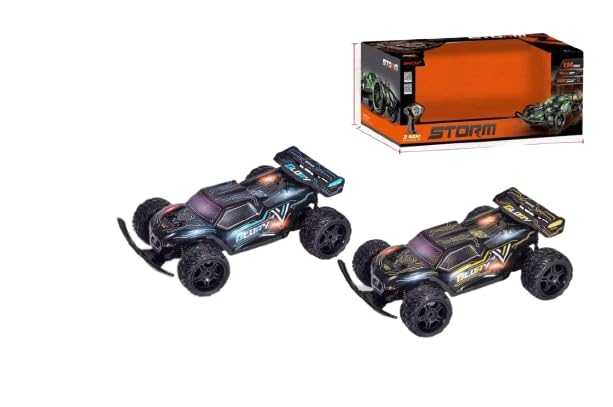 Kid Remote Control RC Racing Strom Car High Speed Drift Stunt Car With Light And 15Km/H Maximum Speed Ultimate Racing Experience For Thrill Seekers, Multicolor
