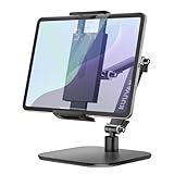 KUUVAN モバイルモニタースタンド タブレット アーム 卓上 アルミ製 ノブ調整 7.9～17.3インチ対応 耐荷重1.5kg 金属ジョイント 土台強化 タブレット/15.6型,17.3型モバイルモニター対応