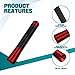 Kutyun Car Radio Stereo Antenna Mast, Car Antenna Replacement, 3.15'' Carbon Fiber Auto AM/FM Radio Reception with Screws, Automotive Roof Short Stereo Replacement Mast for Most Vehicles (Red)