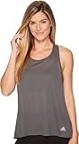 Corte regular adidas Camiseta de Tirantes para Mujer, Mujer, Camiseta de Tirantes Anchos, S18080648, Gris Oscuro, XS