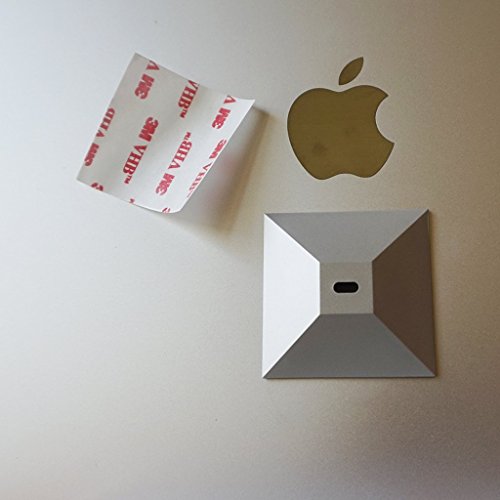 Pyramid Adhesive Security Plate For Laptop, Tablet, Macbook, Macbook Pro, Mac, Android, Galaxy Tab, Iphone. Anti Theft Universal Lock Plate (Silver) #TOP4