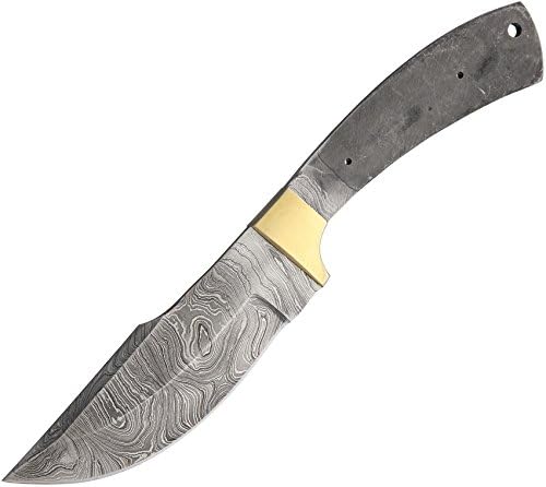Knifemaking BL096-BRK Knife Blade Damascus Skinner